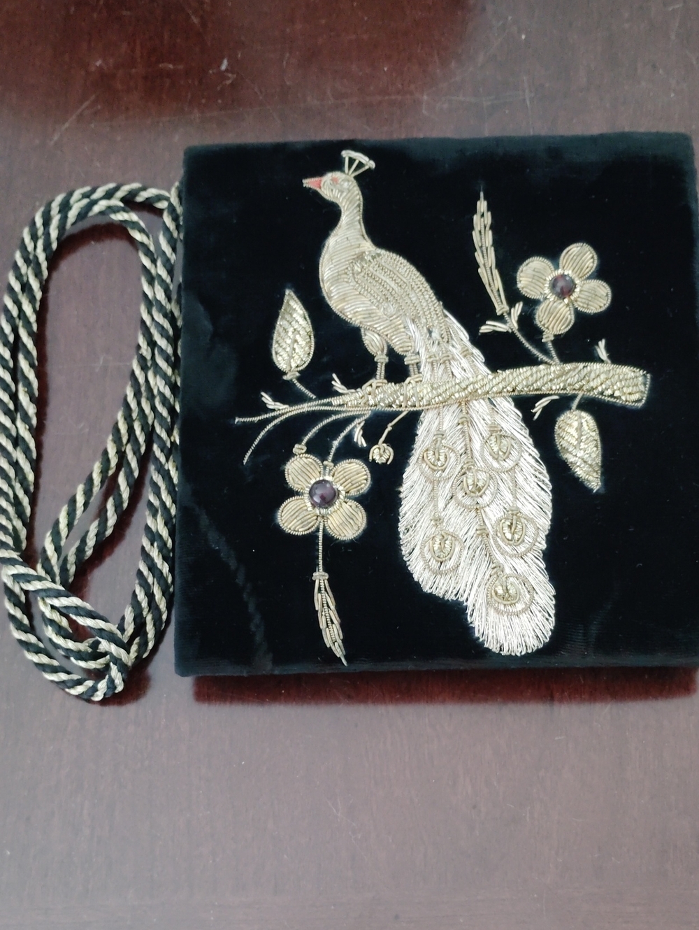 Vintage Gold Peacock Bag